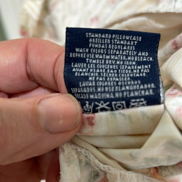 Vintage Ralph Lauren striped standard pillowcases set of 2 - Picture 5 of 6